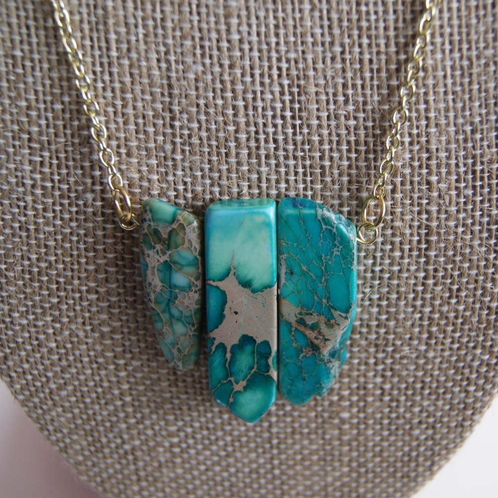 Imperial Jasper Gemstone Necklace